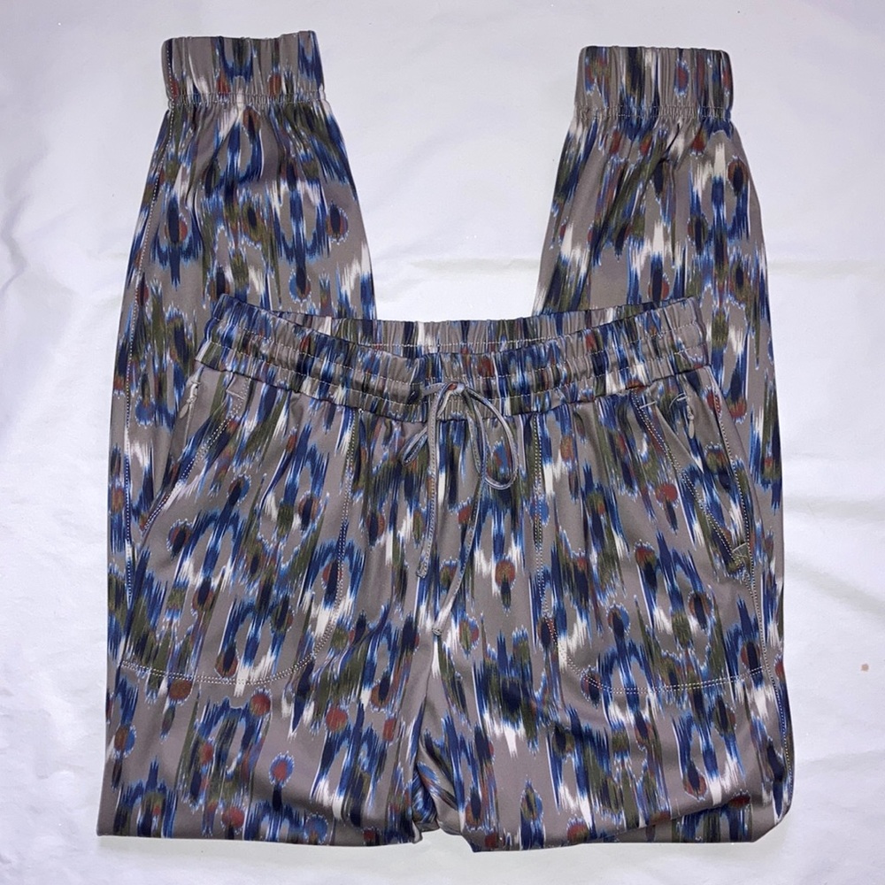 Zac & Rachel Peacock 🦚 Joggers size Small. Tie front elastic waistband, NWOT